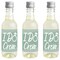 Big Dot of Happiness Sage Green Elegantly Simple - Mini Wine & Champagne Bottle Label Stickers - Wedding or Bridal Shower Guest Party Favor Gift 16 Ct